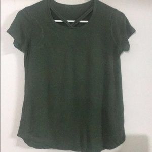 art class, green t-shirt